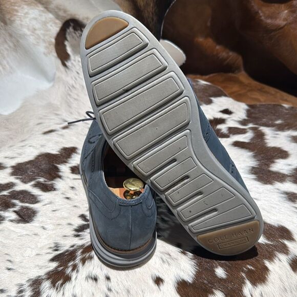 Cole haan Blue Leather Original‎ grand Wings Size 12 A14 main image 5